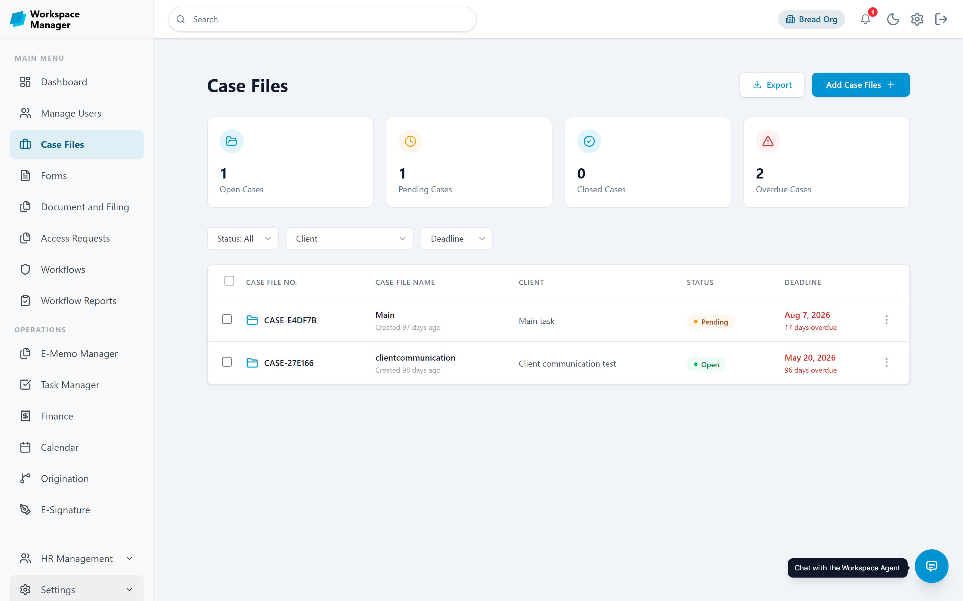 Keep the day to day in one place in Workspace Manager